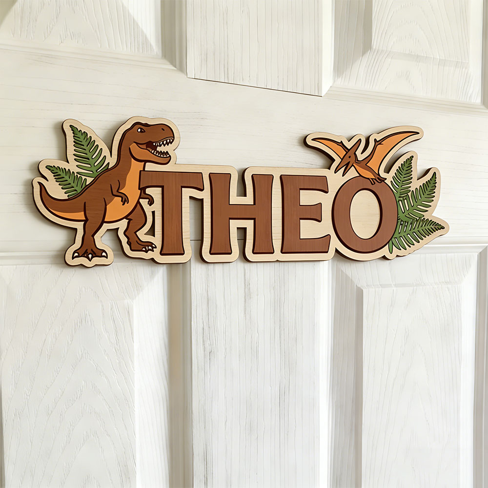 Personalized Dinosaur Name Sig - Baby Nursery In 评论和价格