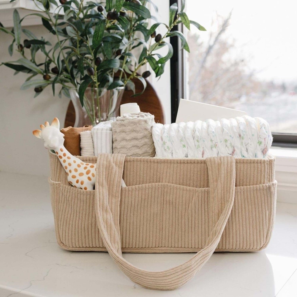 Corduroy Bag Large Capacity Di - Baby Nursery Backpack 评论和价格